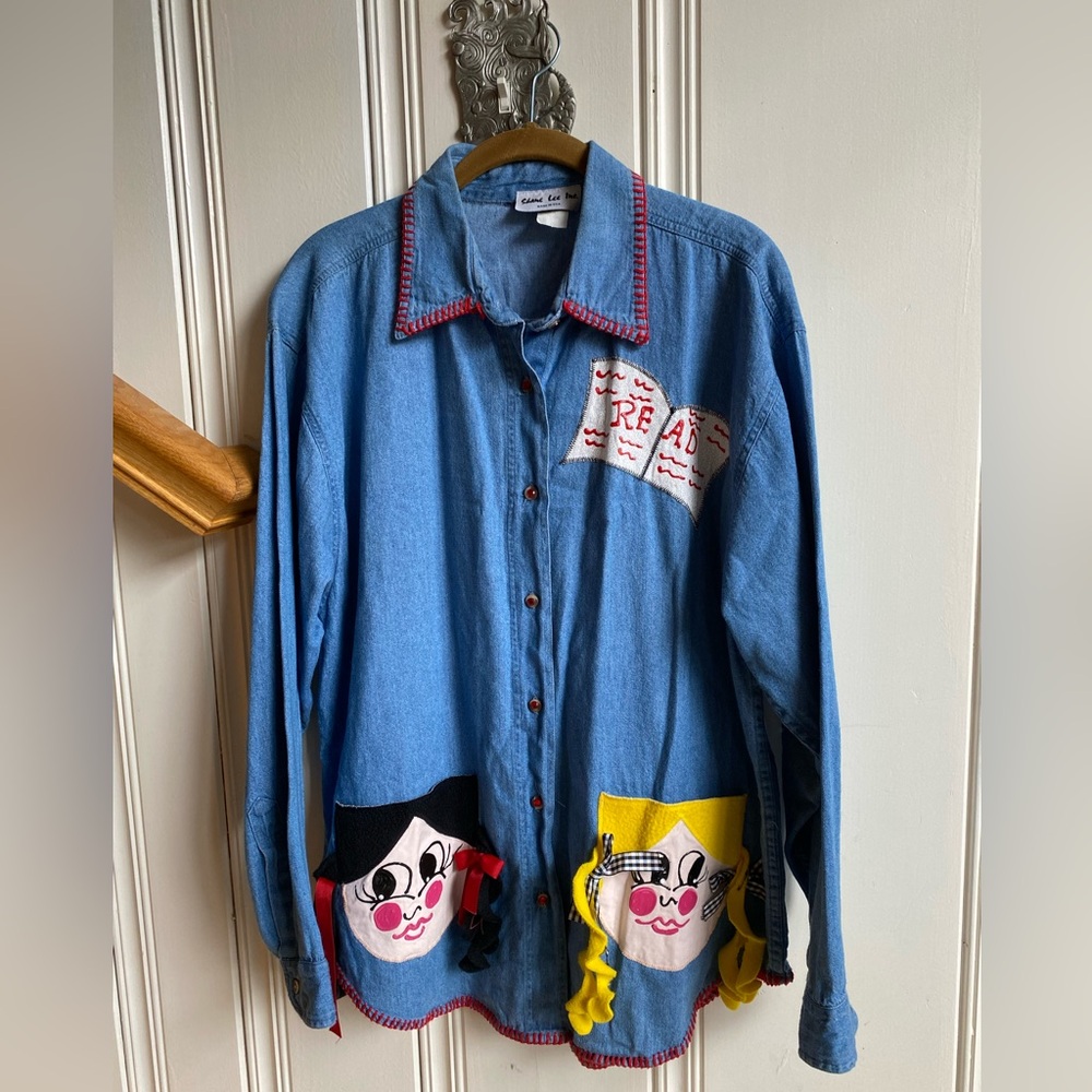 Vintage Shane Lee Inc Denim Long sleeve shirt